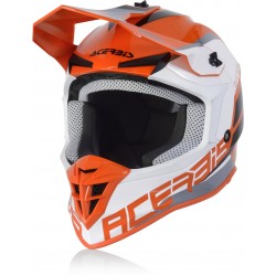 Acerbis Linear Orange White Helmet