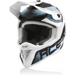 Acerbis Linear White Light Blue Helmet