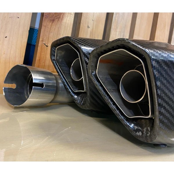 Lextek high‑flow exhaust system for Suzuki Hayabusa motorcycle – Shop now at BikeGear India