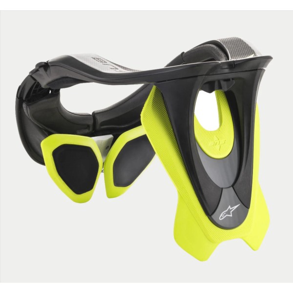 ALPINESTARS BNS TECH-2 BLACK YELLOW FLUO NECK PROTECTOR