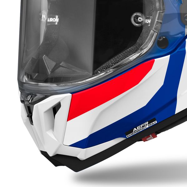 AIROH GP 800 COMPETITION BLUE RED HELMET