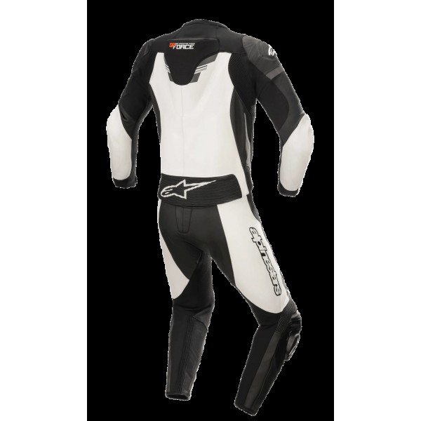ALPINESTARS GP FORCE CHASER LEATHER 2PC BLACK WHITE SUIT