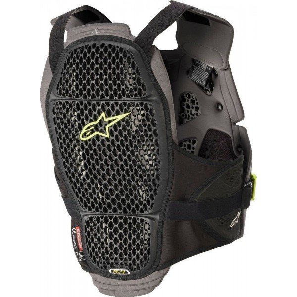 ALPINESTARS A-4 MAX BLACK ANTHRACITE YELLOW FLUO CHEST PROTECTOR
