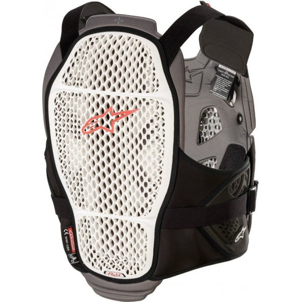 ALPINESTARS A-4 MAX WHITE ANTHRACITE RED CHEST PROTECTOR