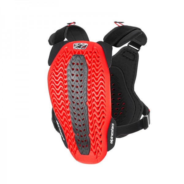 ALPINESTARS A-5 PLASMA CHEST PROTECTOR BLACK RED PROTECTORS