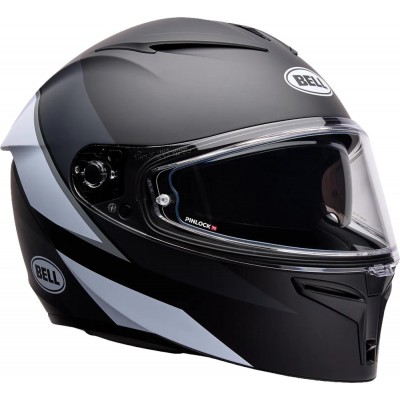BELL LITHIUM ECE6 FLIP BLACK WHITE HELMET