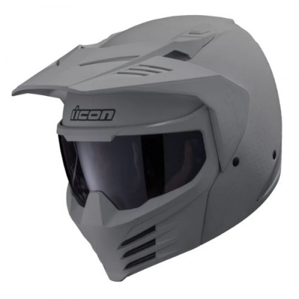 ICON ELSINORE MONOTYPE GREY HELMET
