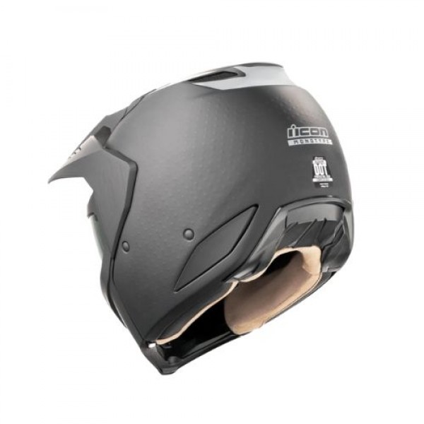 ICON ELSINORE MONOTYPE BLACK HELMET