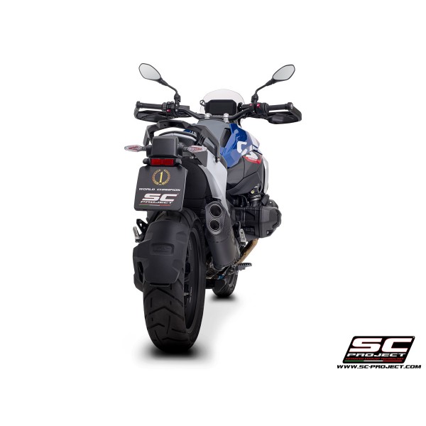 SC-PROJECT ADVENTURE-R MATT BLACK TITANIUM EXHAUST FOR BMW R 1300 GS 2023 - 2024 PART # B40A-T153MB