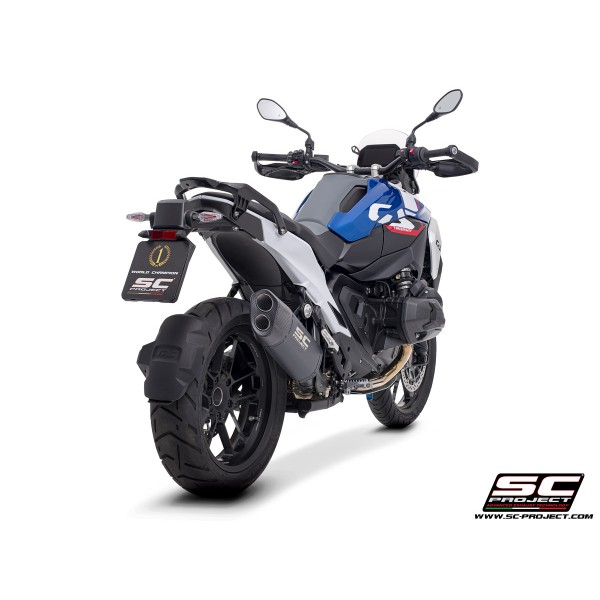 SC-PROJECT ADVENTURE-R MATT BLACK TITANIUM EXHAUST FOR BMW R 1300 GS 2023 - 2024 PART # B40A-T153MB