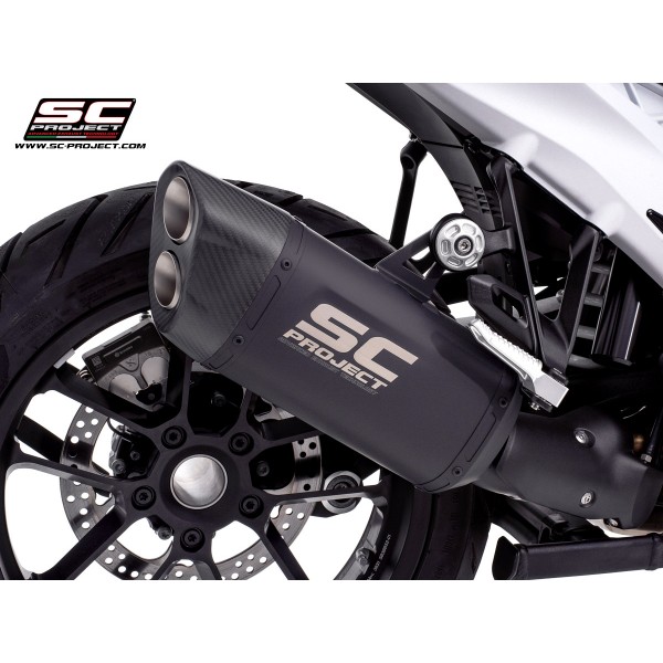 SC-PROJECT ADVENTURE-R MATT BLACK TITANIUM EXHAUST FOR BMW R 1300 GS 2023 - 2024 PART # B40A-T153MB