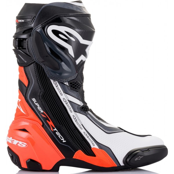 ALPINESTARS SUPERTECH R BLACK RED FLUO WHITE GRAY BOOTS