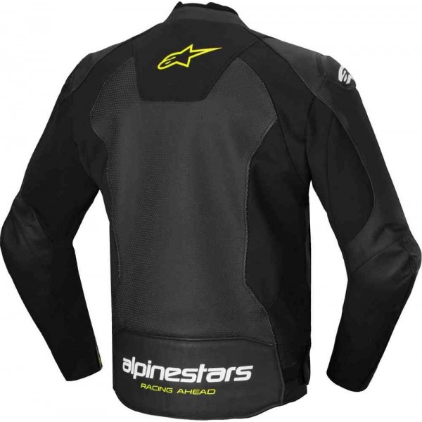 ALPINESTARS FASTER V3 AIRFLOW LEATHER YELLOW JACKET