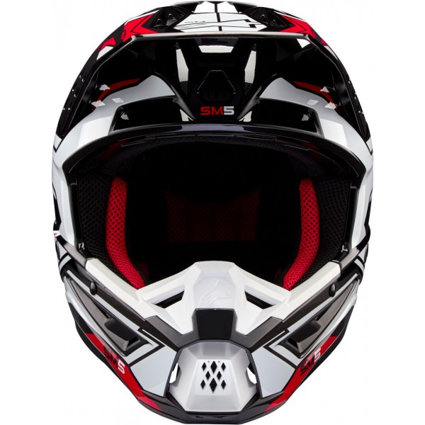 ALPINESTARS SM5 2206 ACTION 2 BLACK WHITE HELMET