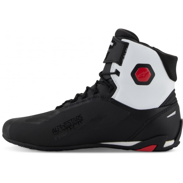 ALPINESTARS FASTER 4 BLACK WHITE RED SHOES