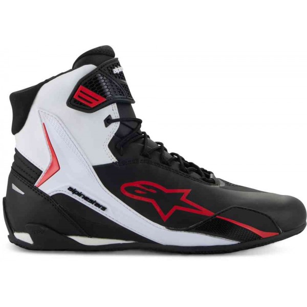 ALPINESTARS FASTER 4 BLACK WHITE RED SHOES