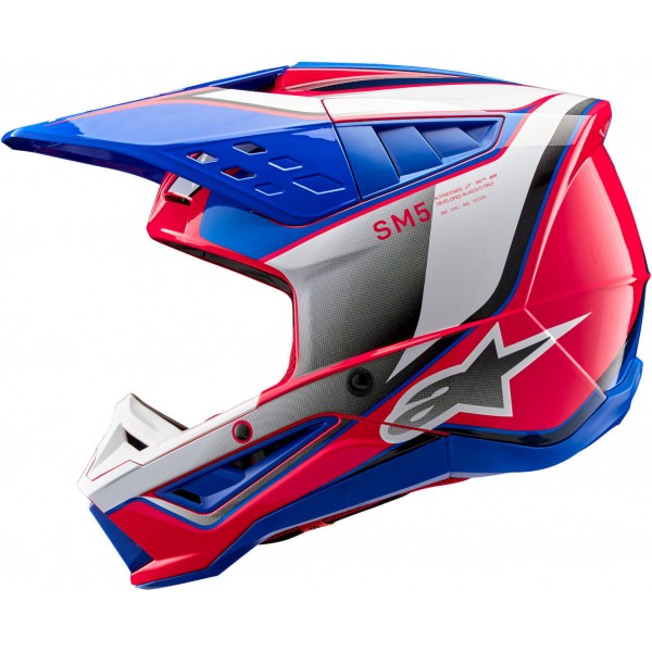 ALPINESTARS SM5 2206 SAIL PINK BLUE HELMET