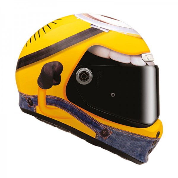 HJC V10 Stuart Yellow Minions Fiber Helmet