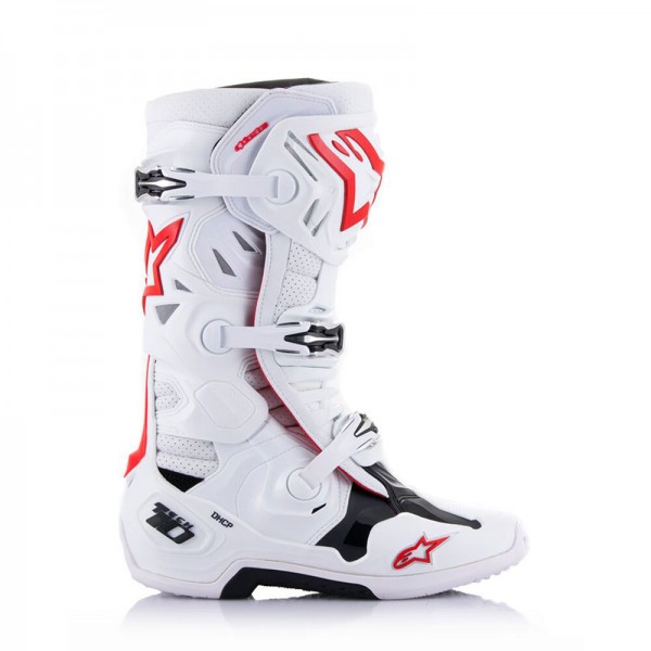 Alpinestars Tech 10 Supervented White Red Boots