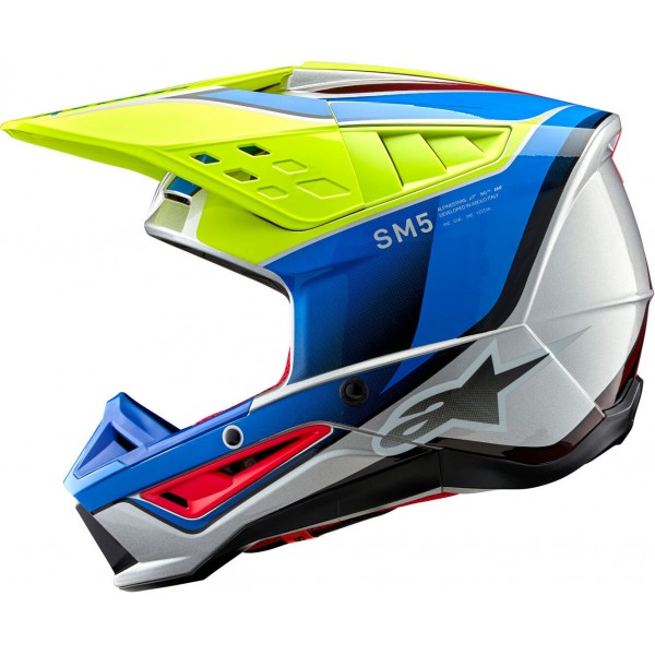 ALPINESTARS SM5 2206 SAIL YELLOW BLUE HELMET