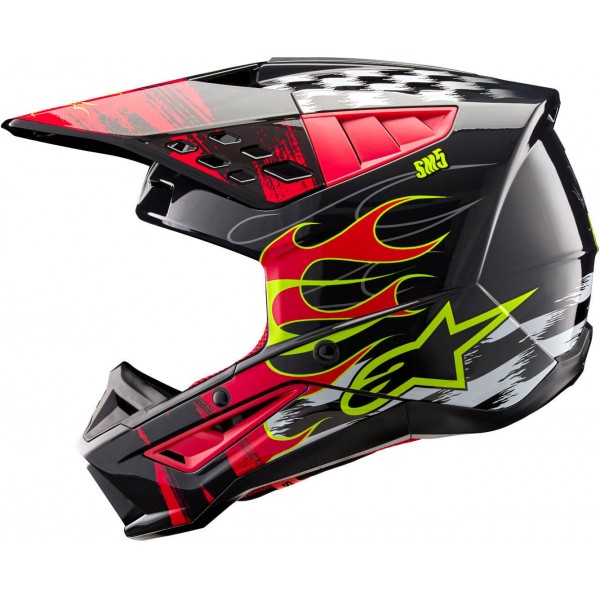 ALPINESTARS SM5 2206 RASH GREY RED HELMET
