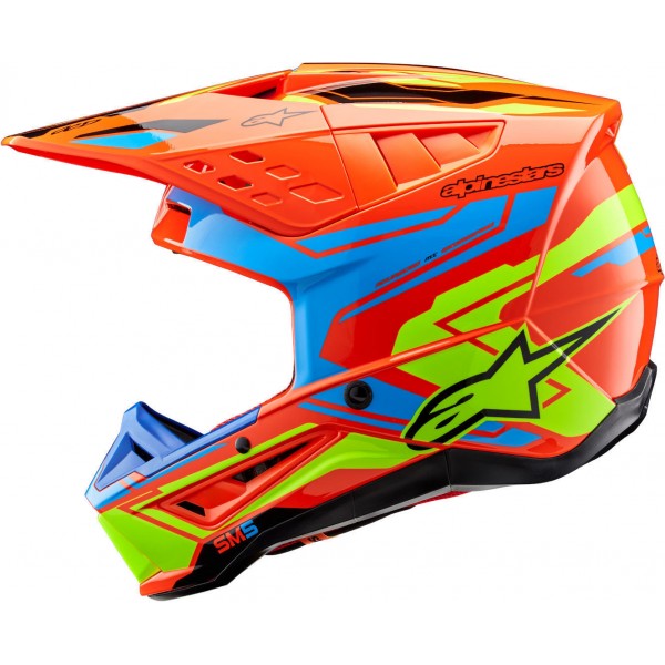 ALPINESTARS SM5 2206 ACTION 2 ORANGE HELMET