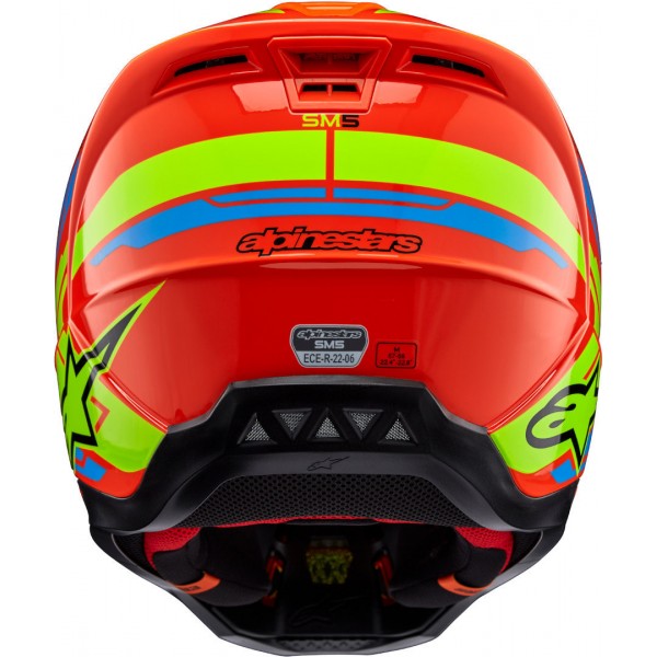 ALPINESTARS SM5 2206 ACTION 2 ORANGE HELMET