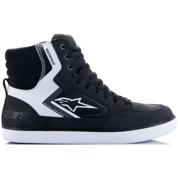 ALPINESTARS J-6 WATERPROOF BLACK WHITE COOL GREY BOOTS