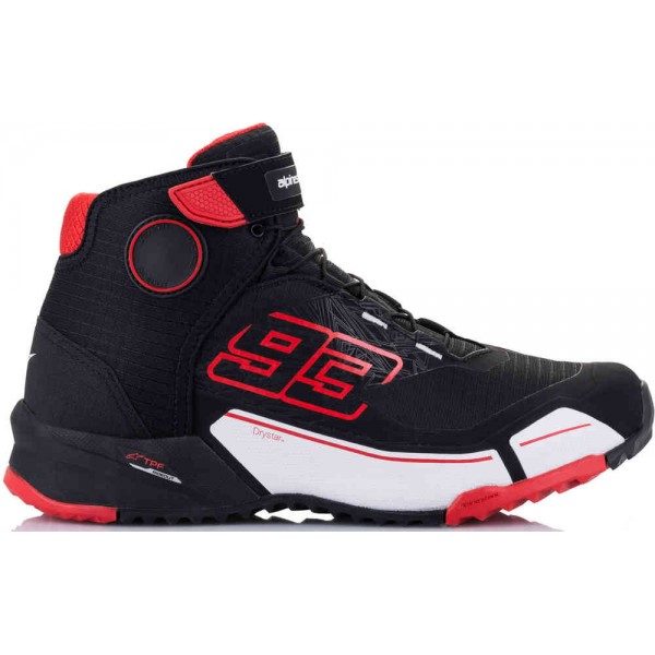 ALPINESTARS MM93 CR-X DRYSTAR RED WHITE BOOTS