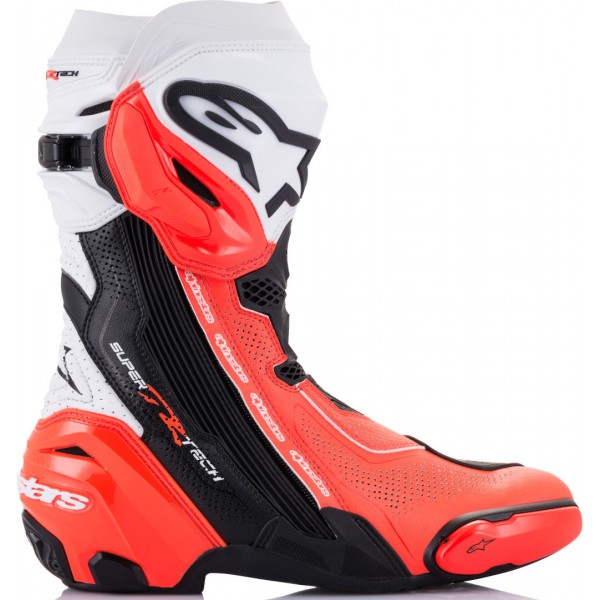 ALPINESTARS SUPERTECH R VENTED FLUO RED BOOTS