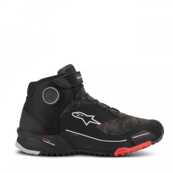 ALPINESTARS CR-X DRYSTAR BLACK CAMO RED BOOTS