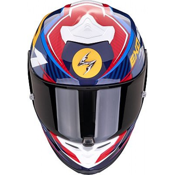 SCORPION EXO R1 EVO 2 AIR COUP BLUE RED HELMET
