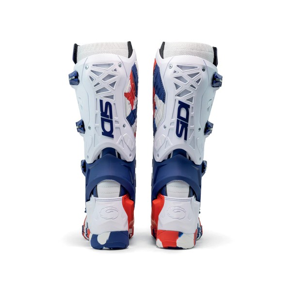 SIDI CROSSAIR X BOTTES WHITE BLUE RED BOOTS