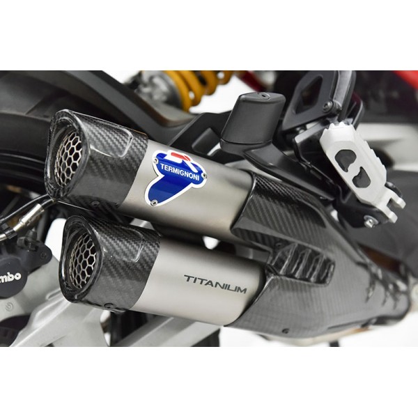 TERMIGNONI D210 EURO5 TITANIUM SLIP-ON FOR DUCATI MULTISTRADA V4 2024 PART #D21008040TTC