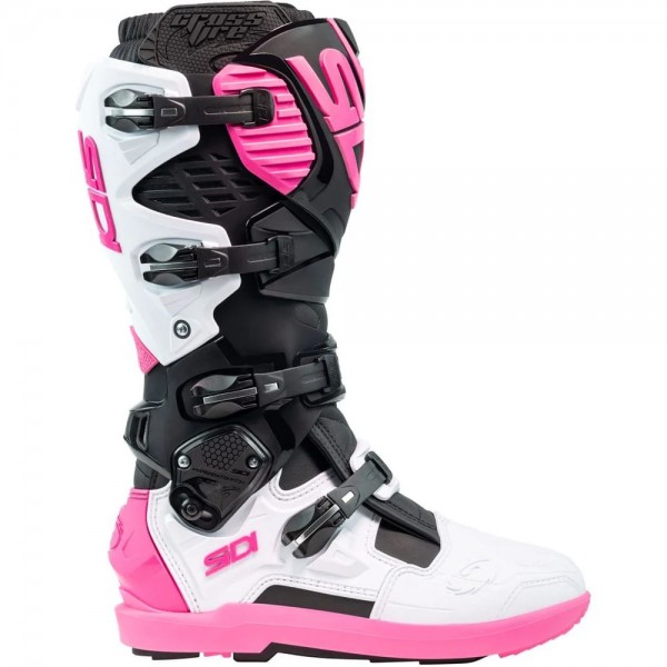 SIDI CROSSFIRE 3 SRS BLACK WHITE PINK BOOTS