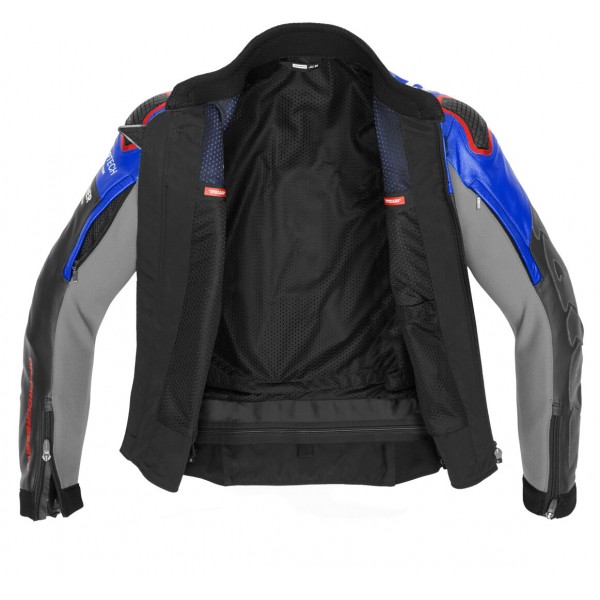 SPIDI DP PROGRESSIVE LEATHER BLUE JACKET