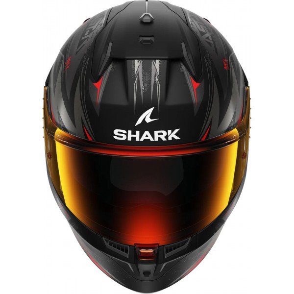 SHARK D-SKWAL 3 BLAST-R MAT BLACK RED HELMET