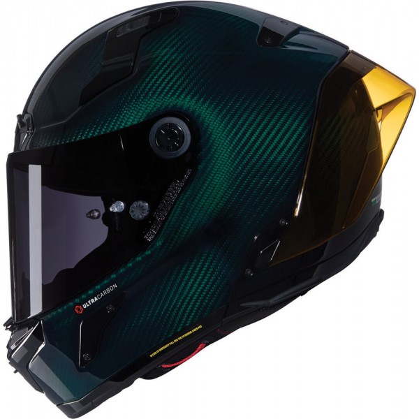 NOLAN X-804 RS ULTRA CARBON LIQUIDO GREEN HELMET
