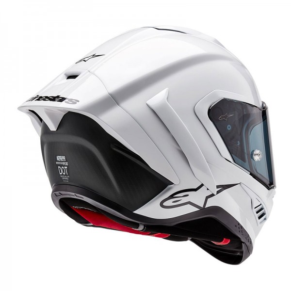 Alpinestars Supertech R10 full-face racing helmet – advanced protection and aerodynamic design, available at BikeGear India