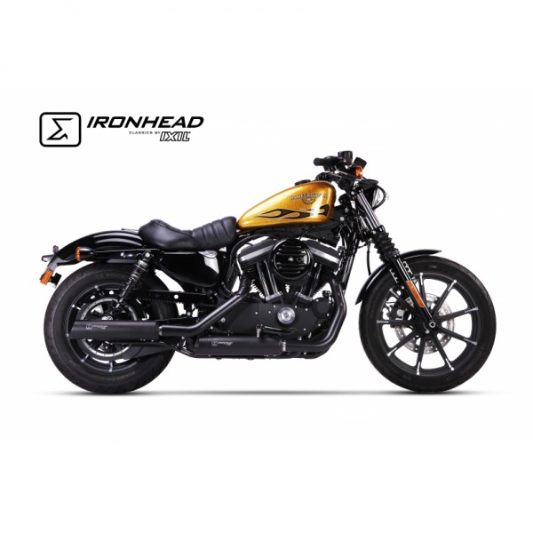 Ironhead exhaust system offering power boost and aggressive sound – Shop online at BikeGear India