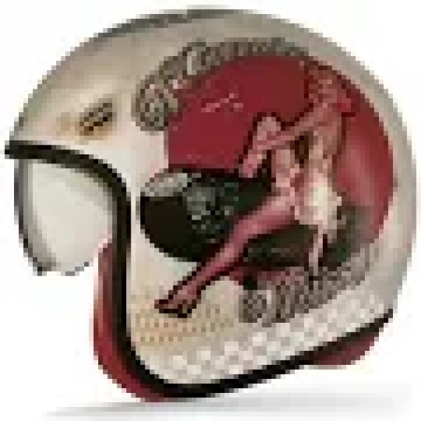 Retro style motorcycle helmet with modern safety features – available at BikeGear India