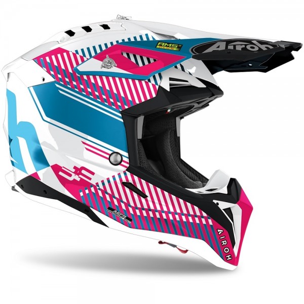 Airoh Aviator 3 Wave Pink Chrome Helmet