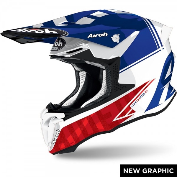 Airoh Twist 2 Tech Blue Gloss Helmet