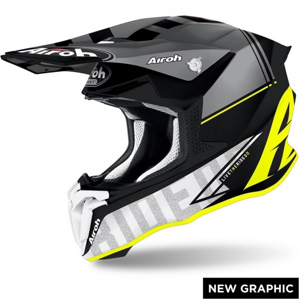 Airoh Twist 2 Tech Yellow Matt Helmet