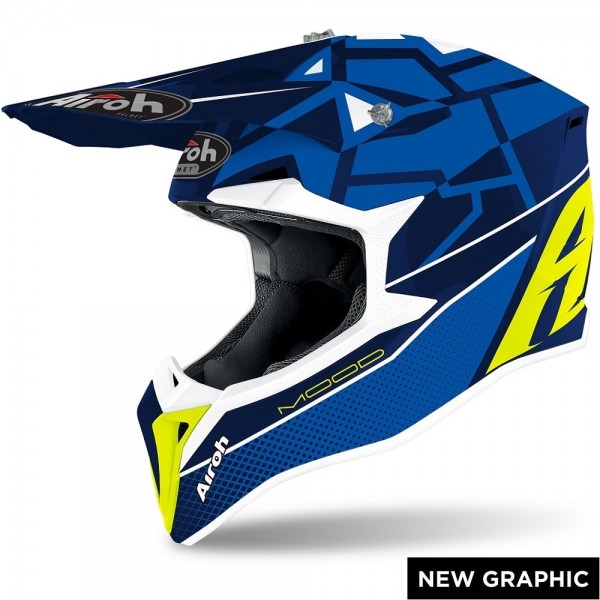 Airoh Wraap Mood Blue Gloss Helmet