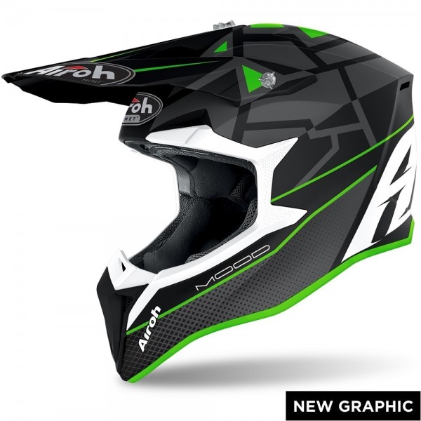 Airoh Wraap Mood Green Matt Helmet