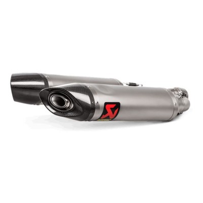 AKRAPOVIC SLIP-ON LINE TITANIUM EXHAUST FOR APRILIA SHIVER 900 2017-2020 PART # S-A9SO1-HDT/1