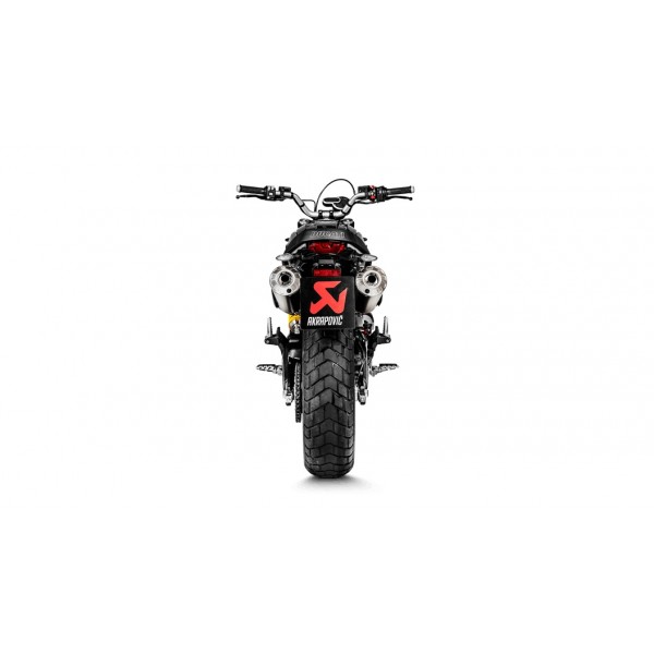 AKRAPOVIC SLIP-ON LINE TITANIUM FOR DUCATI SCRAMBLER 1100 2018-2020 PART # S-D11SO4-HBFGT