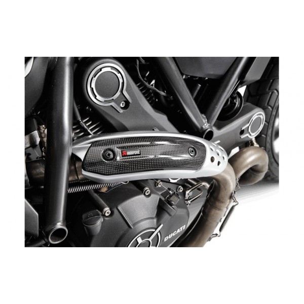 AKRAPOVIC HEAT SHIELD CARBON FOR DUCATI MONSTER 797 / SCRAMBLER PART # P-HSD12E3