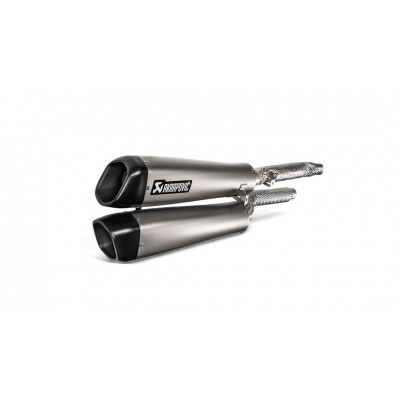 AKRAPOVIC SLIP-ON LINE TITANIUM EXHAUST FOR TRIUMPH SCRAMBLER 1200 2019-2020 PART # S-T12SO3-HCQT